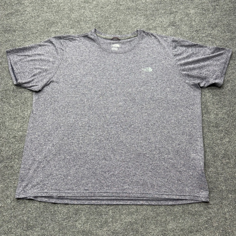 The North Face Mens XXL Bluish Grey Heathered Short Sleeve Active T-Shirt